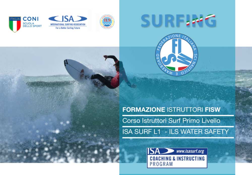 ISCRIZIONI CORSO ISTRUTTORI ISA/FISW/ILS SURF L1 – SUP – BARI – 20-23 APRILE 2020