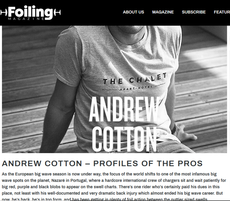 Andrew Cotton Foiling Magazine